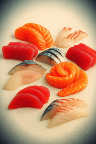 Assortiment de sashimi délicat