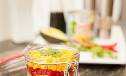 Salade de maïs en bocal