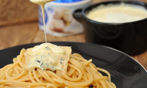 Spaghetti au Bresse bleu