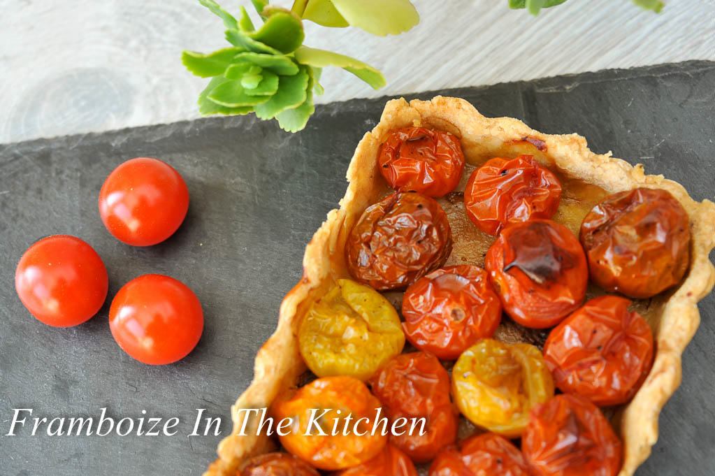 Tarte aux tomates cerises