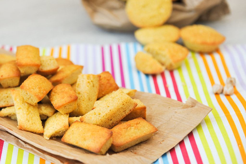 Financiers aux amandes et aux pois chiche