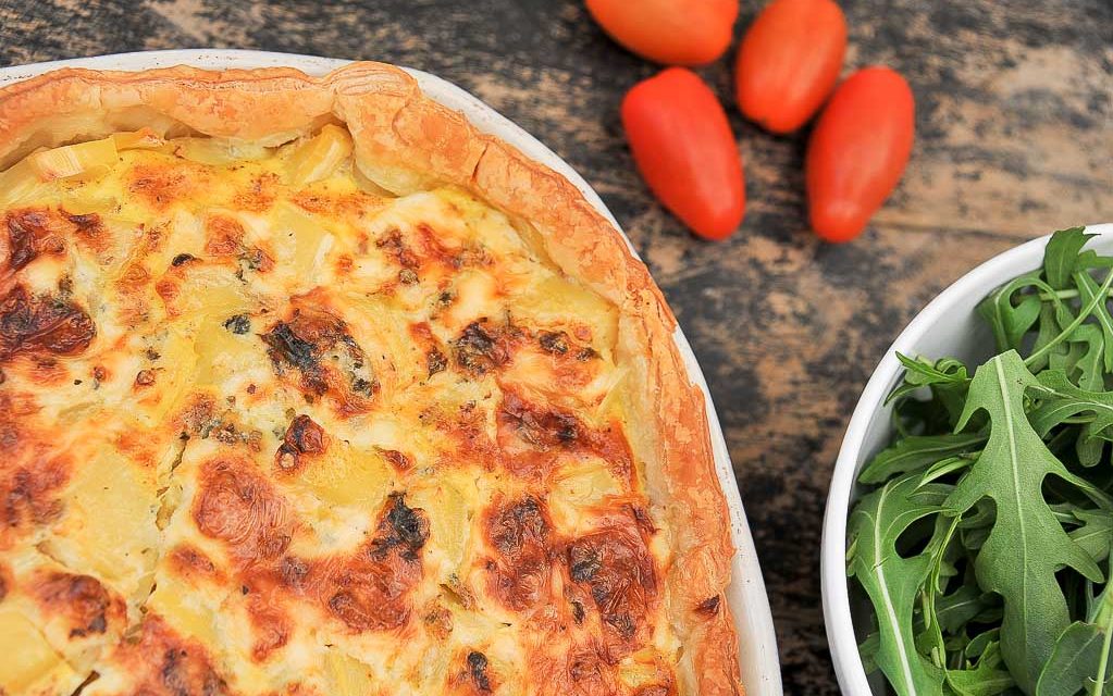 Quiche aux panais, aux poire et à la Fourme d'Ambert 