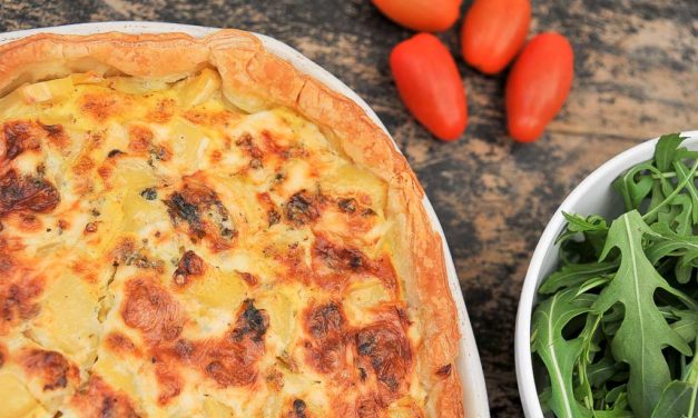 Quiche aux panais, aux poire et à la Fourme d’Ambert