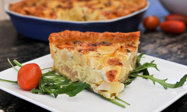 Quiche aux panais, aux poire et à la Fourme d’Ambert