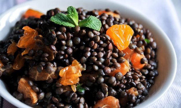 Salade de lentilles et de clémentines Corse