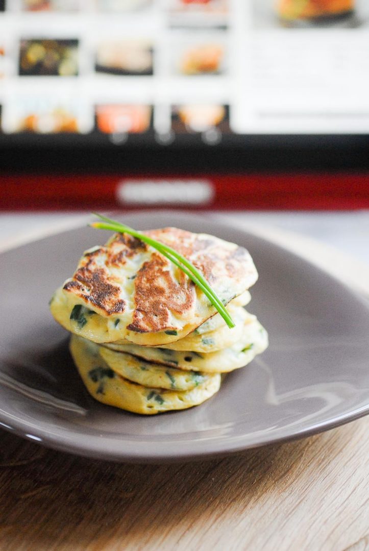 Blinis de pomme de terre et ciboulette