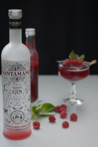 Gin tonic framboises Gin tonic framboises