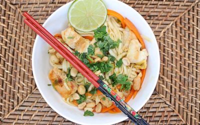 Pad thaï au poulet et gingembre Pad thaï au poulet et gingembre