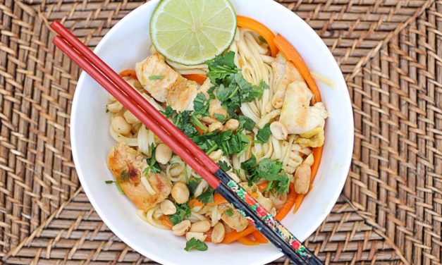 Pad Thai au poulet gingembre et Coeur de Bouillon Maggi