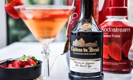 Cocktail : Calva fraise avec en plus la visite de la distillerie de Calvados du Château du Breuil.