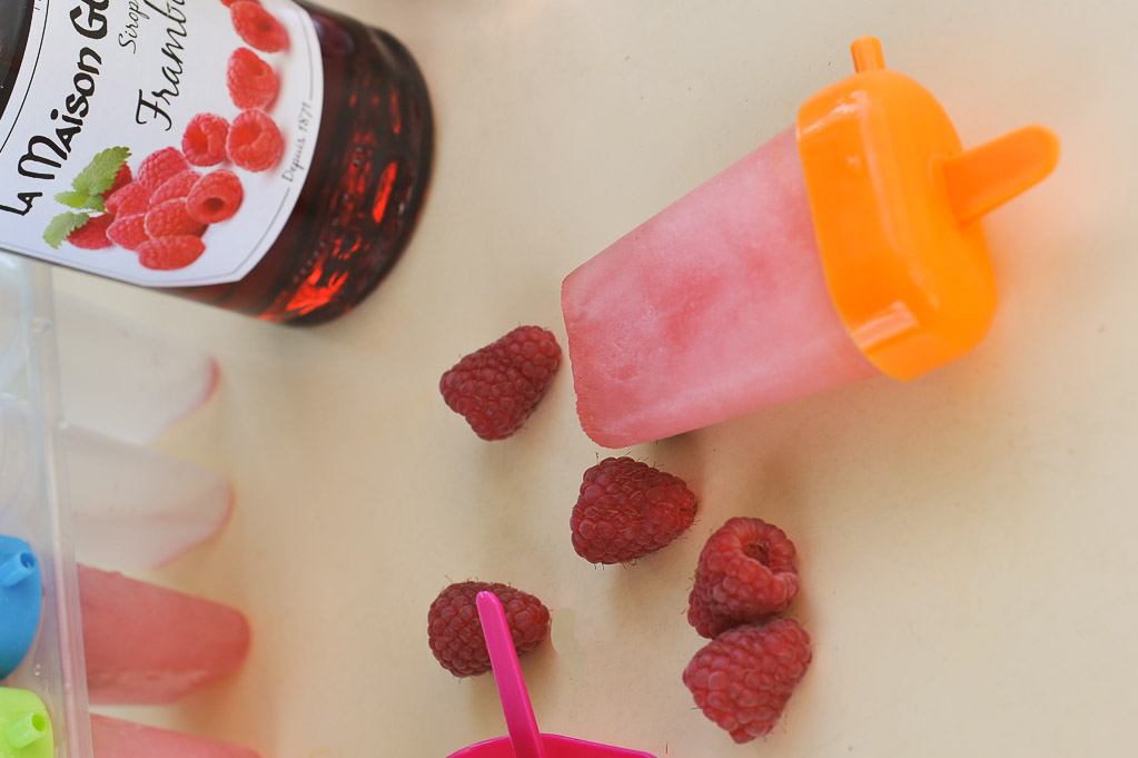 Glace au sirop de framboise Guiot - Recettes simples et faciles de