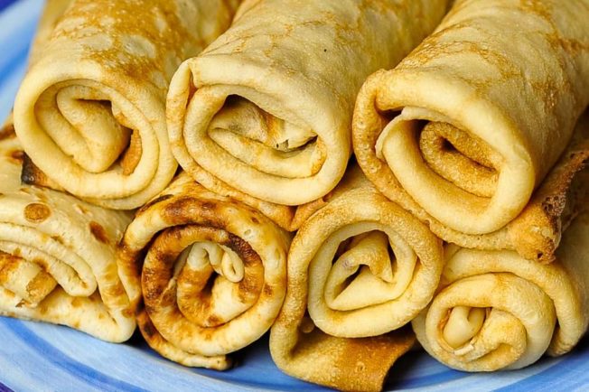 Crêpes Corse... Farine de châtaigne et pâte à tartiner aux noisettes de