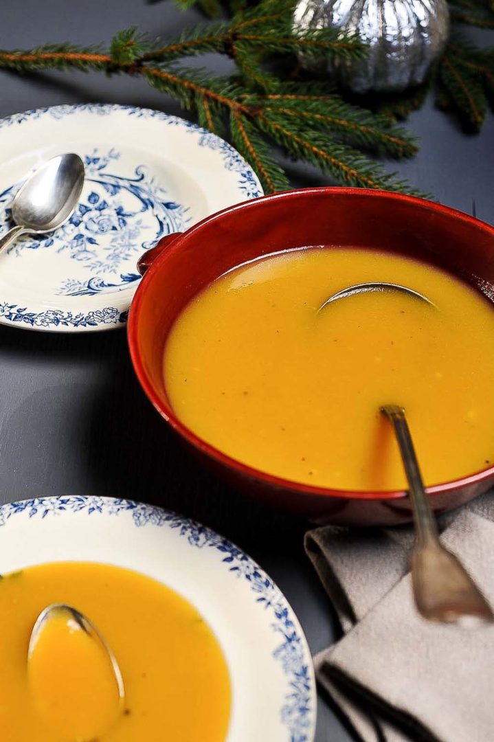 Soupe épicée à la courge butternut & au beurre d&rsquo;arachide