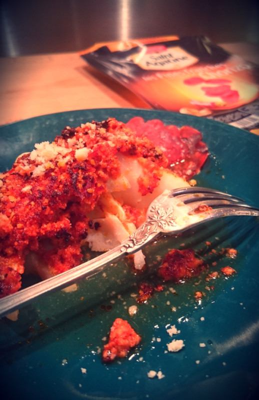 Cabillaud chorizo et parmesan