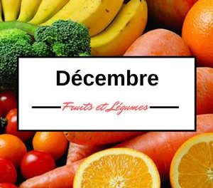 Calendrier des fruits et légumes de décembre