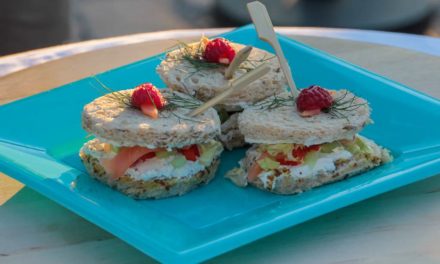 Mini sandwich saumon et fromage fouetté de Mme Loïk