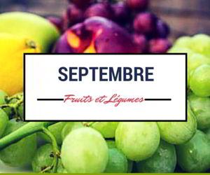 Calendrier des fruits et légumes de septembre