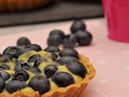 Tartelettes aux myrtilles et lemon curd