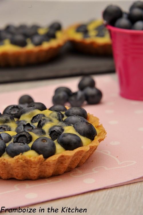 Tartelettes aux myrtilles et lemon curd