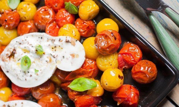 Tomates rôties et burrata di bufala