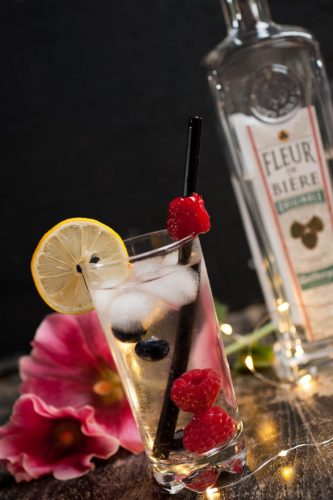 Cocktail Fleur Collins avec Fleur de Bière