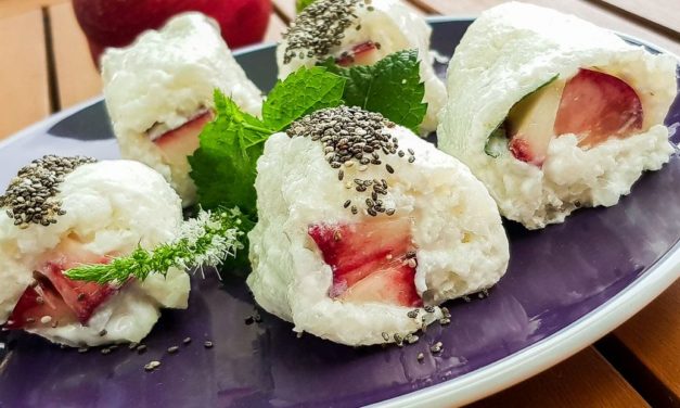 Maki au lait de coco et nectarine sanguine