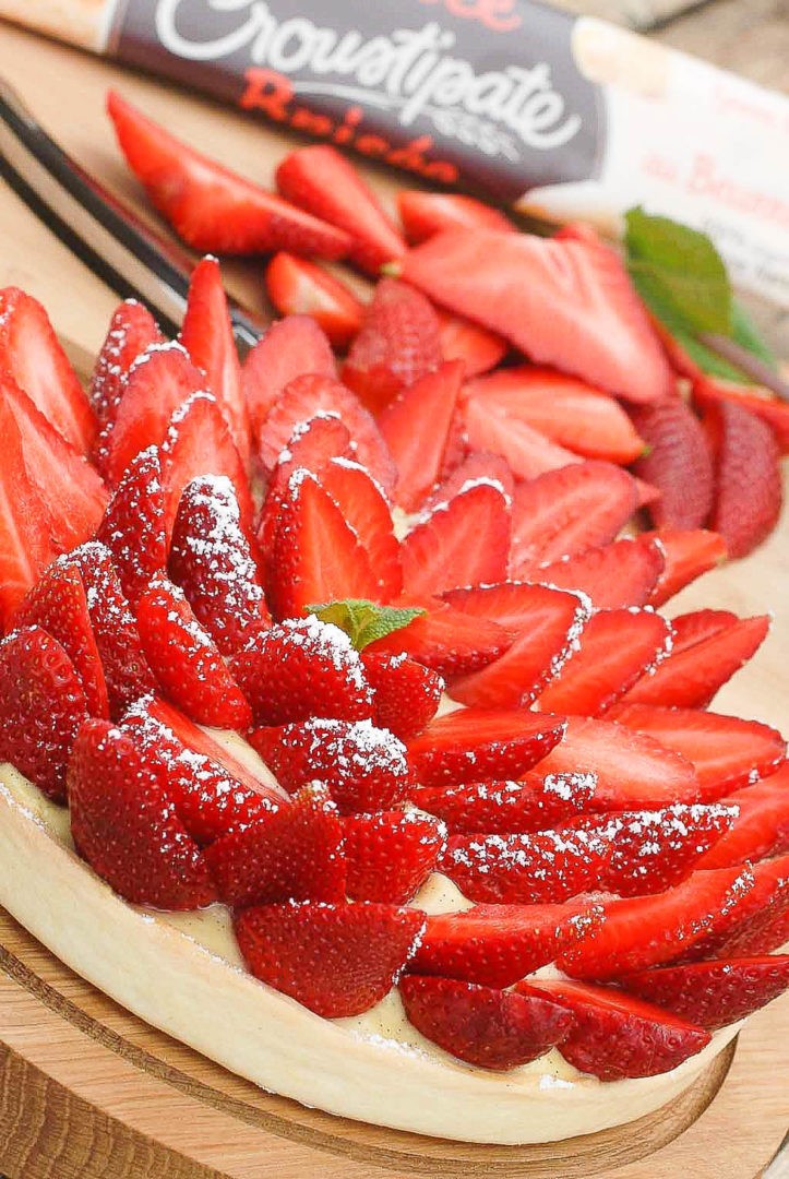Délicieuse tarte aux fraises ciflorette label rouge