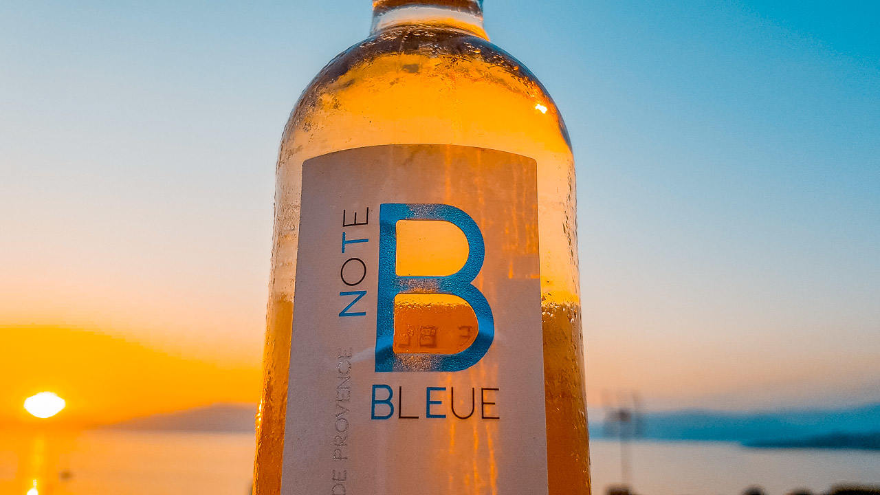Vin rosé Note Bleue maitres vignerons saint tropez-3