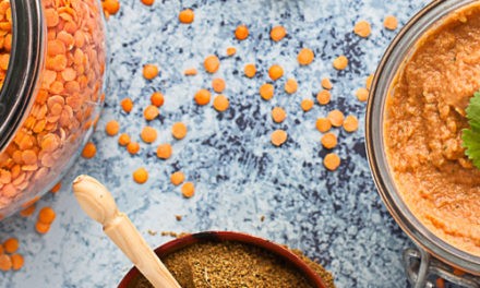 Tartinade de lentilles corail, façon houmous