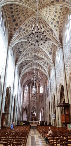 Chambery cathédrale et trompe l'oeil