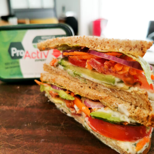 club sandwich végétarien facile à faire